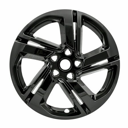 COAST2COAST 18", 5 Spoke, Gloss Black, Plastic, Set Of 4, Not Compatible With Steel Wheels IWCIMP418BLK